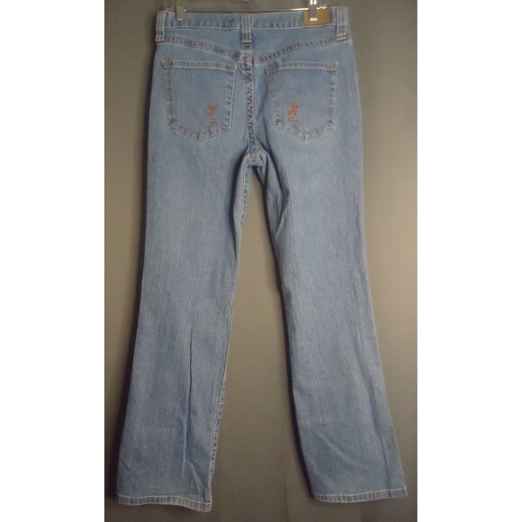 Tommy Hilfiger Stretch Hipster Bootcut Jeans Womens Size 12 Light Wash Denim - Picture 8 of 8